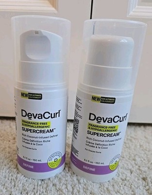2 DevaCurl SuperCream Rich Coconut Infused Definer (For Coarse Curls ) 5.1 fl oz