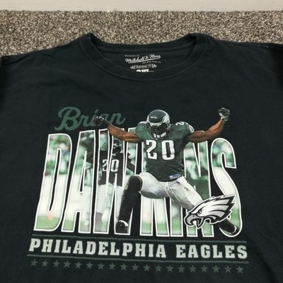 Philadelphia Eagles Brian Dawkins T-Shirt Mitchell & Ness Black Mens 3XL