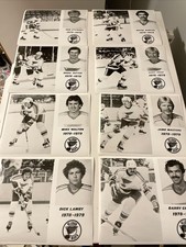 1978-79 NHL HOCKEY PHOTOS ST.LOUIS BLUES 21 DUANE SUTTER ROD SEILING AHL OHL WHL