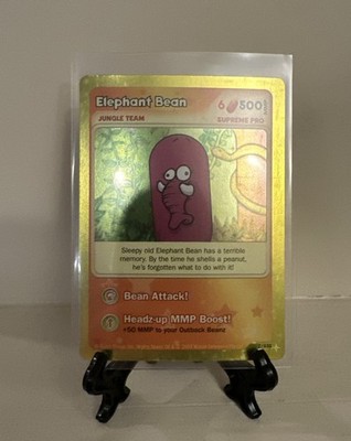 Mighty Beanz Moon Quest Elephant Bean Card #7 SUPREME PRO RARE! Genio cards!