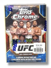 2024 Topps Chrome UFC Blaster Box Look for Pereira & O’Malley Rare Cards (Box13)
