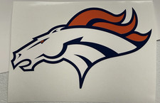 Denver Broncos Regular Vinyl Decal Left Facing