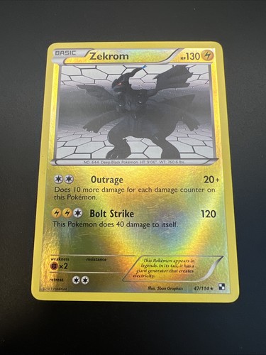 Black and White #47/114 Zekrom Reverse Holo