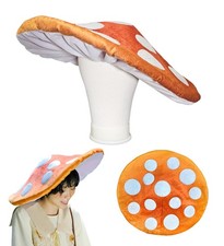 Dreamstall Mushroom Hat Costume Cosplay Accessory Adult One Size, Orange