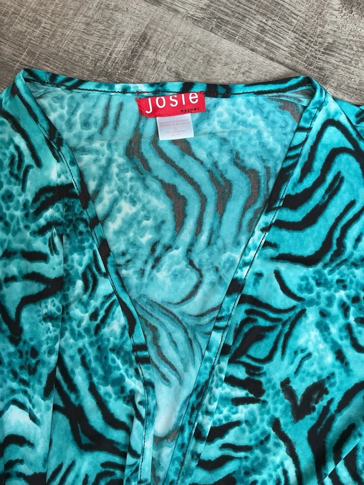 Bata kimono vintage para mujer Josie by Natori mezcla seda talla pequeña Foto 2 de 4