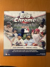 2022 Topps Chrome Baseball Logofractor Factory Sealed  Hobby Box