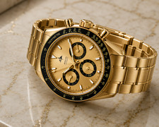 MONTVÉL Men's Watch Gold Dial Automatic Gold Stainless Steel Bracelet …
