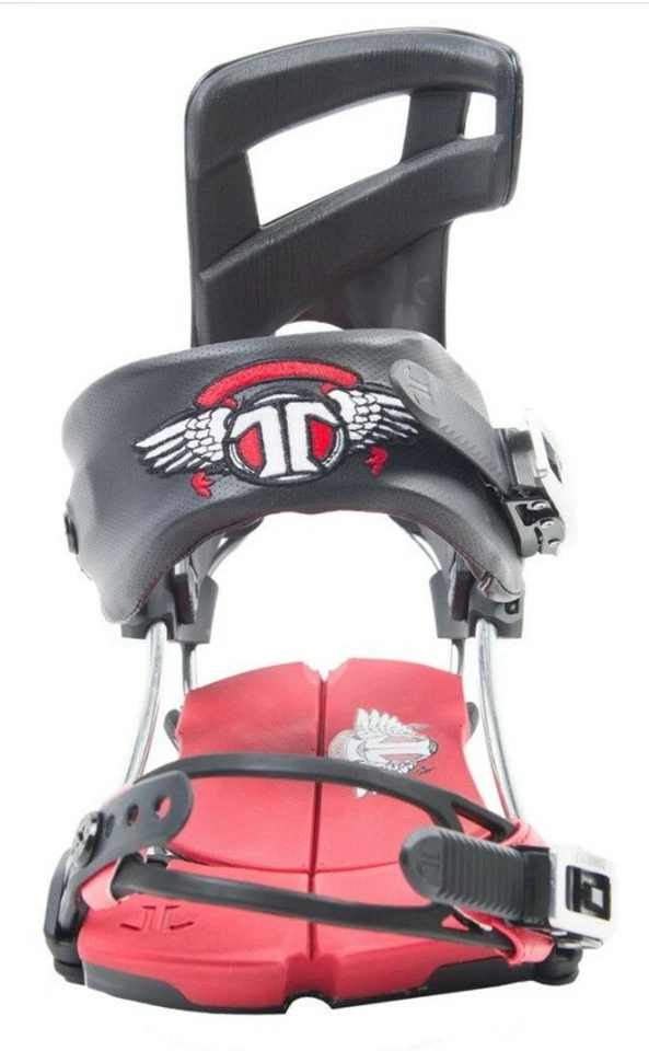 Fijaciones de snowboard Technine Pro Niner T9 ID Team para hombre medianas (US 6-8) negras rojas Foto 3 de 3