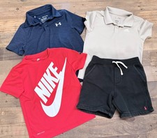 Youth Boys M Clothing Lot Of Shorts 4 Pair And 2 Shirts Nike Under Armour Adidas