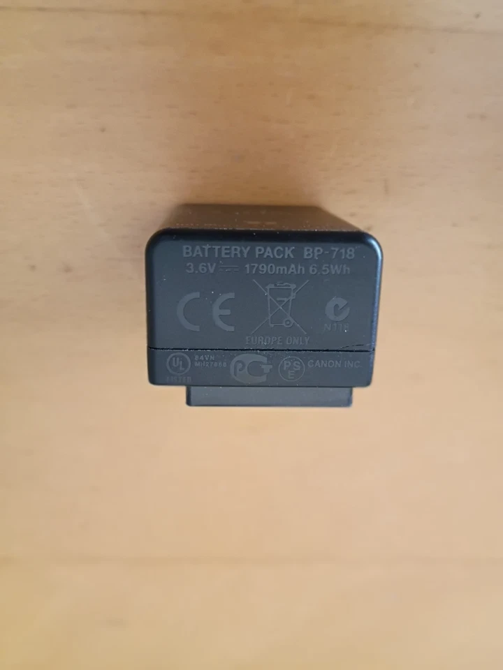 Аккумулятор Canon BP-718 - Изображение 3 из 4