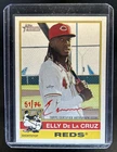 2025 Topps Heritage Elly De La Cruz Real One Auto Special Edition Red Ink #/76