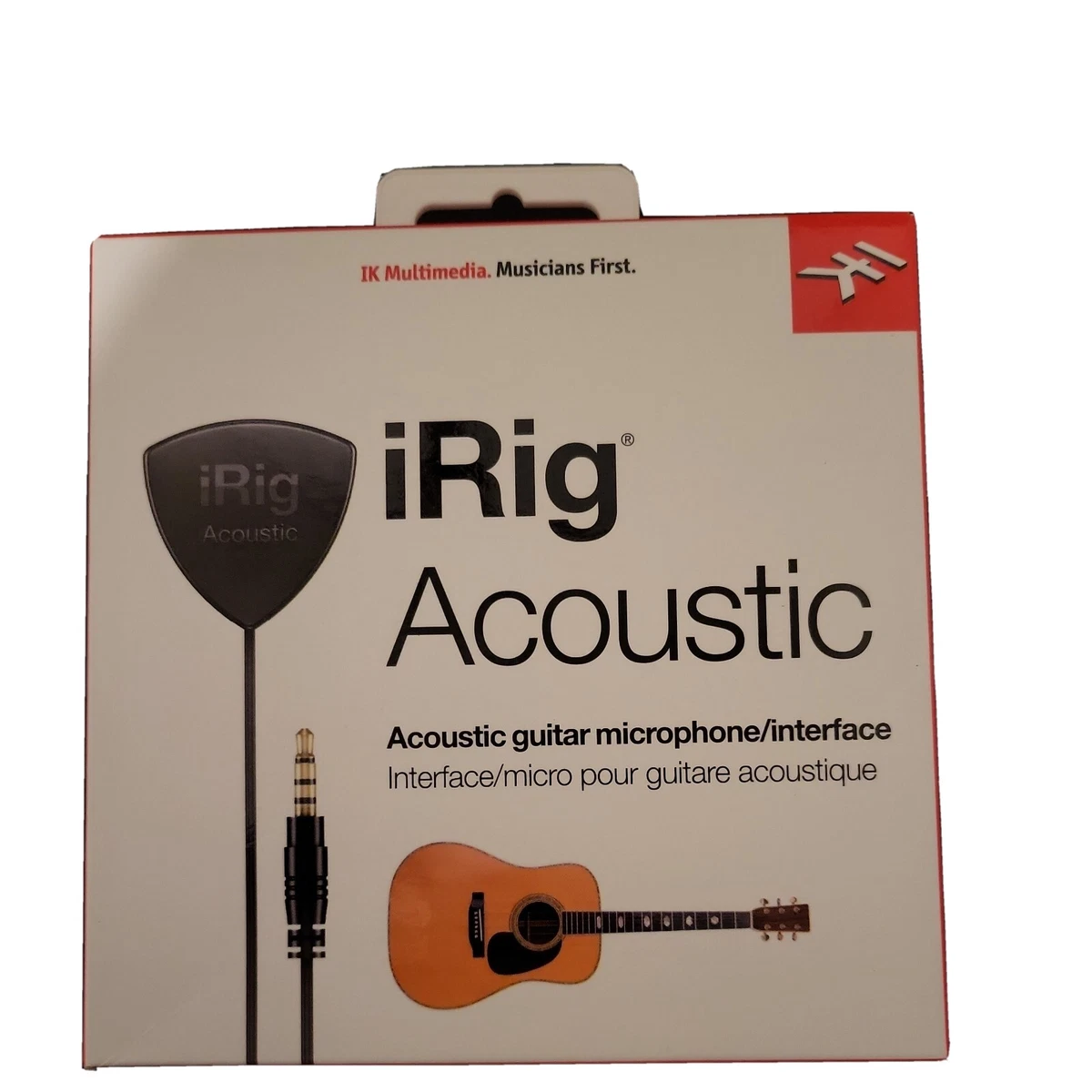 IK Multimedia iRig Acoustic Interface for iPhone/iPad/IOS/Mac/Smartphone New