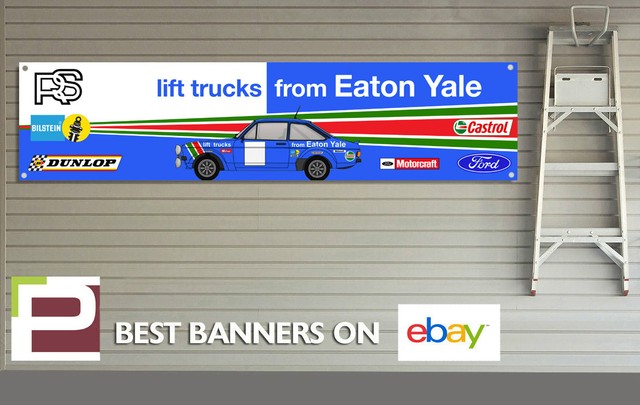 Ford Rs Escort Mk 2 Garage Banner For Workshop Retro Rally Eaton