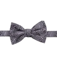 MSRP $49 Ryan Seacrest Distinction Men's Zinnia Paisley Bow Tie Purple Size