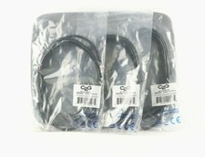 LOT OF 3 NEW C2G 6FT CAT5E Molded Snagless Black Ethernet Patch Cable AMX 