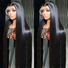 Straight HD 13x6 Lace Front Wig Pre Plucked Straight Glueless Human Hair Natural