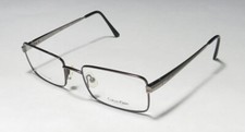 CALVIN KLEIN 7410 063 DESIGNER STAINLESS STEEL FULL RIM CASUAL MODERN EYEGLASSES