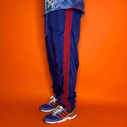 blue baggy sweatpants