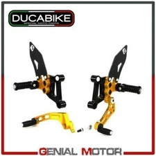 Platforms Adjuste Sp in Ergal Bk-Gold PRSP03DB Ducabike Ducati 1198 2009 > 2011