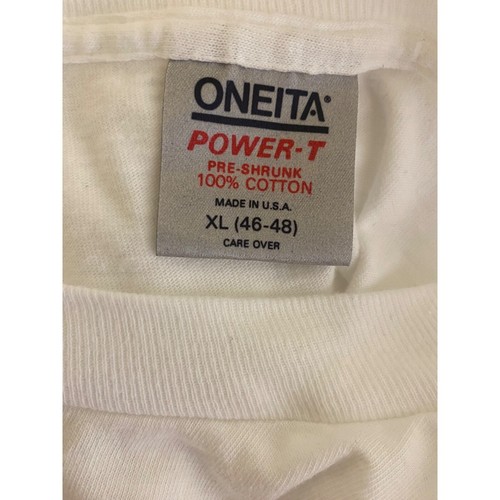 Vintage 80s Oneita Power T Windsurfer Puff Graphic Shirt Size XL Hawaii Waves - Picture 4 of 4