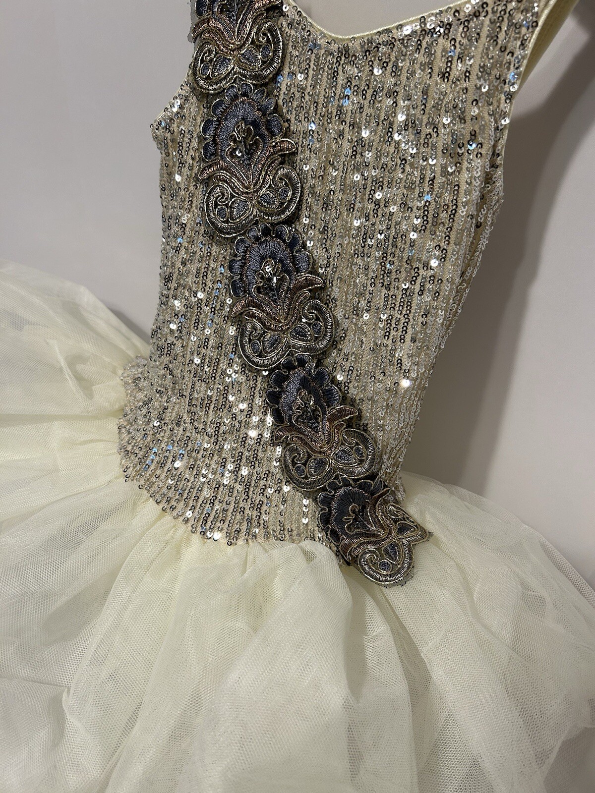 Revolution Dancewear Costume Ivory Size MC - image 6