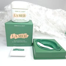 La Mer Moisturizing Cream 2 Oz / 60 Ml Empty Jar with box, insert, spatula