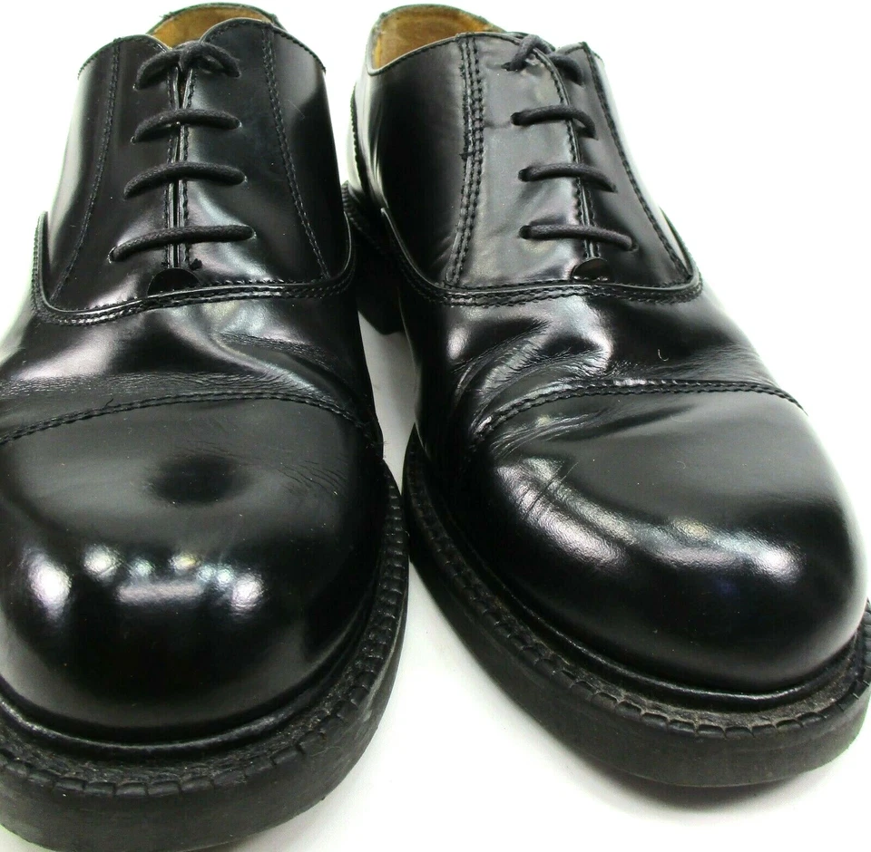 Мужские туфли-оксфорды Kenneth Cole с закрытым носком размер 7,5 черный кожаный верх и стельки - Изображение 2 из 4
