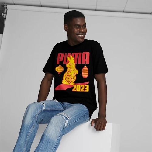SIZE 3XL Puma Year of the Rabbit Men’s Graphic Tee Shirt 678796 01 - Picture 4 of 4