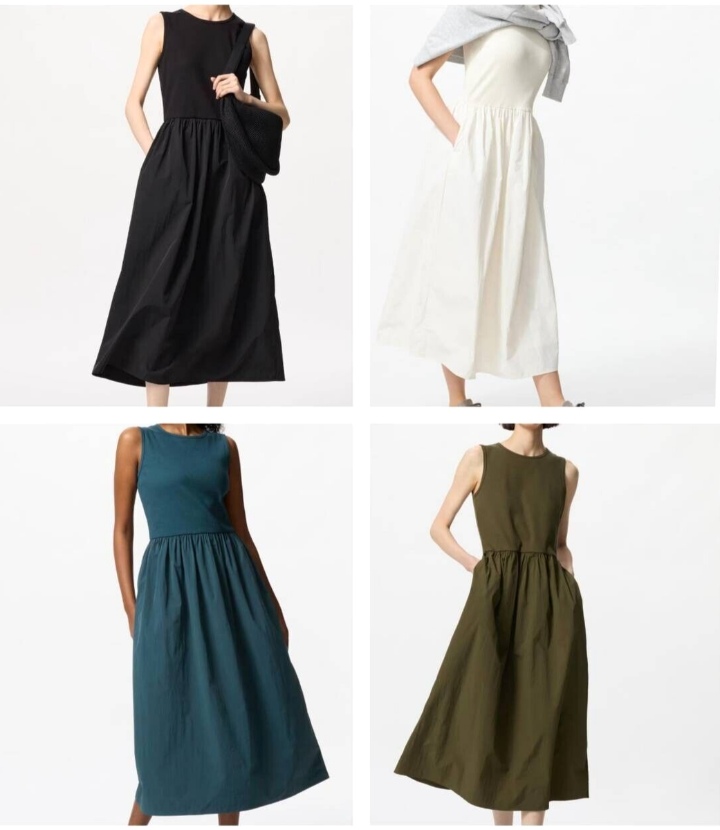 UNIQLO Combination Dress Sleeveless Longer Length 4 Colors Women's Size XS-3XL | eBay Australia UNIQLO Combination Dress Sleeveless Longer Length 4 Colors Women's Size XS-3XL | eBay Australia