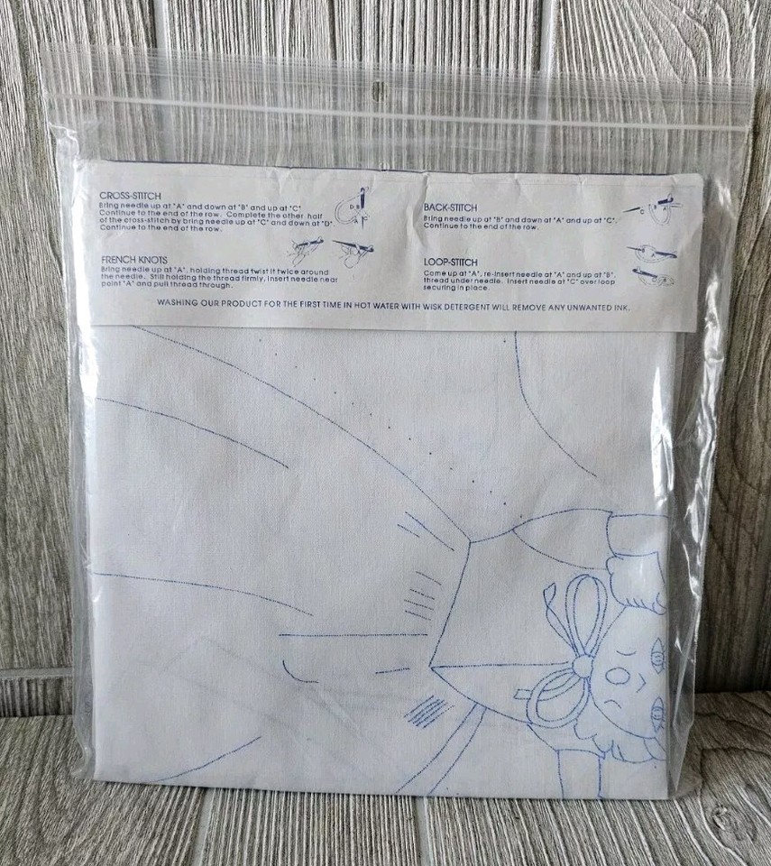 Jack Dempsey 4060 18 Stamped White Quilt Crib Baby Little Bo Peep Free