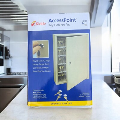 Kidde AccessPoint Key Cabinet Pro, Holds 60 Keys New In Box