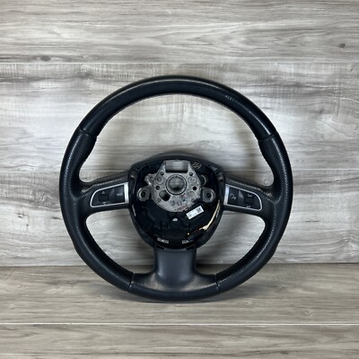 2008-2012 Audi A5 Steering Wheel w/ Multifunction Switches Black 8T0419091A OEM