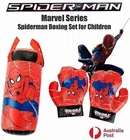 Kids Punching Bag + Boxing Gloves Spiderman Kick Training Tumbler Sandbag Toys