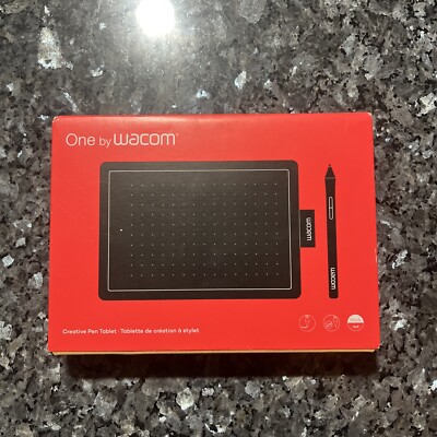 One by Wacom Creative Pen Drawing Tablet In Red And Black CTL-472/K1-AX