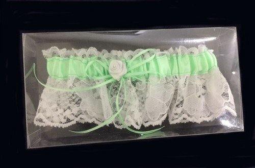 Wedding Ceremony Reception Party Satin Lace Garter With Case. Pick Your Color ! - Picture 65 of 65