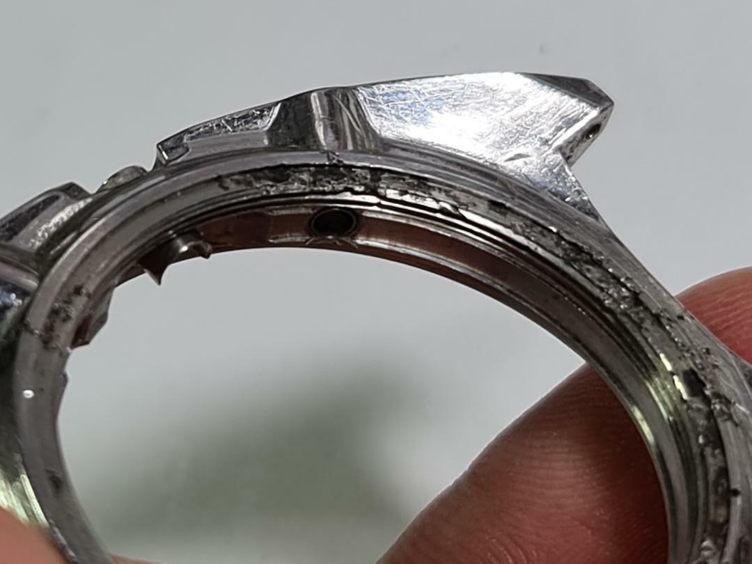 GENUINE USED NOTCH CASE SEIKO POGUE SPEEDTIMER WATER 70m GENUINE USED NOTCH CASE SEIKO POGUE SPEEDTIMER WATER 70m