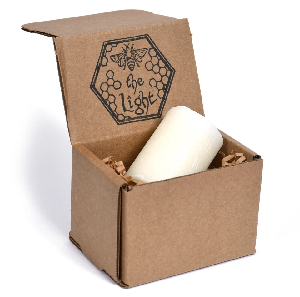 100% Pure Beeswax Pillar Candle, Unscented, Choose Your Color & Size BeeTheLight - Image 2 of 4