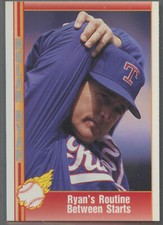 1991 Pacific Nolan Ryan #82 Ryan's Routine Between Starts Texas Rangers HOF