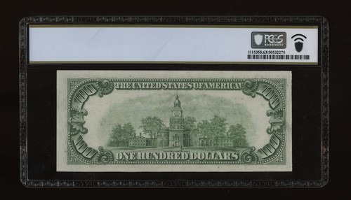 DBR 1934 $100 DGS FRN Chicago Fr. 2152-Gdgs PCGS-B 63 PPQ Serial G09983185A - Picture 2 of 2