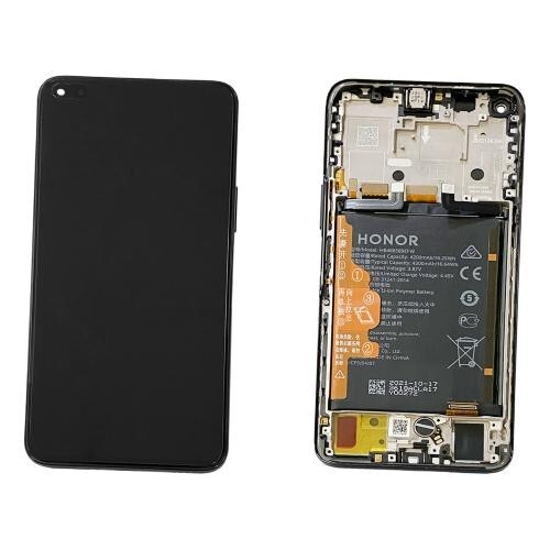 DISPLAY LCD TOUCH ORIGINALE SERVICE PACK HONOR 50 LITE NTN-LX1 L22 FRAME NERO