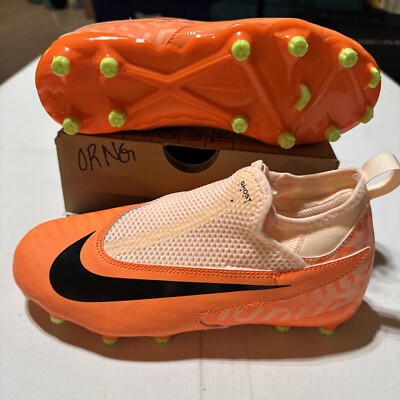 New Orange Youth Nike Phantom GX Academy DF Soccer Cleats DZ3492-800 Size 4Y