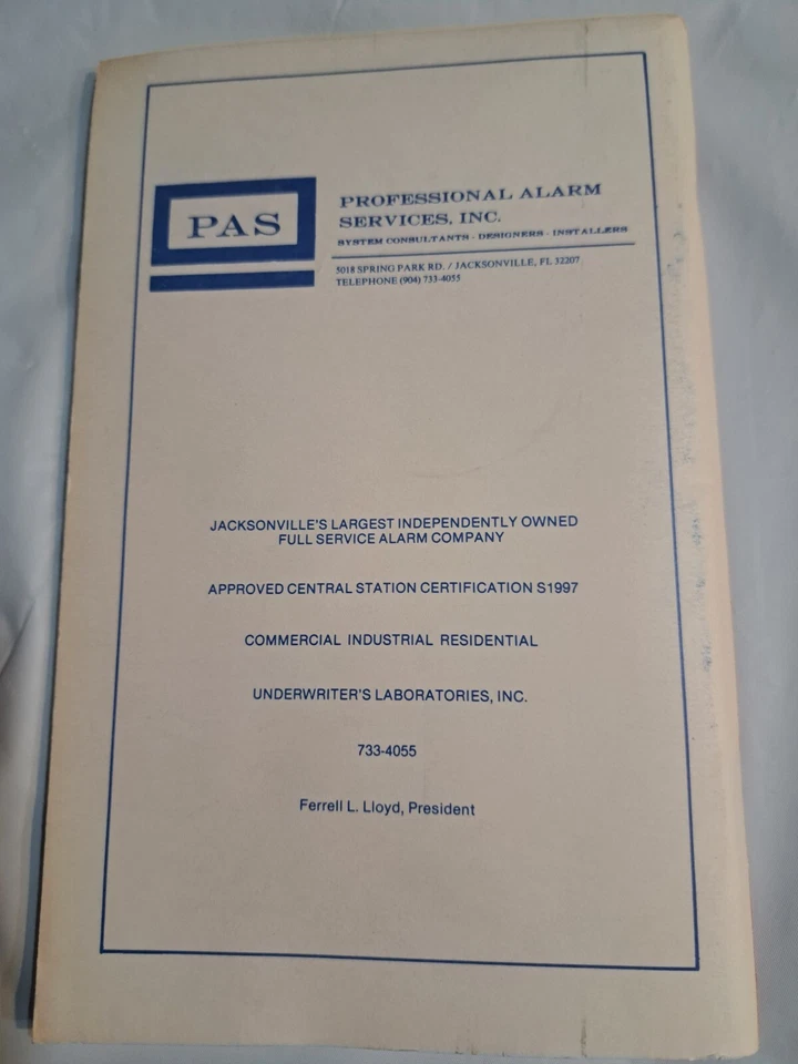 Gator Club Of Jacksonville Gator Weekend November  8 1985.  88 Pages Galen Hall - Image 2 of 4