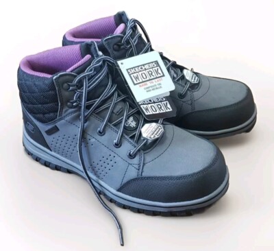 NWT Skechers Work Boots Womens McColl Safety Composite Toe Leather  Waterproof