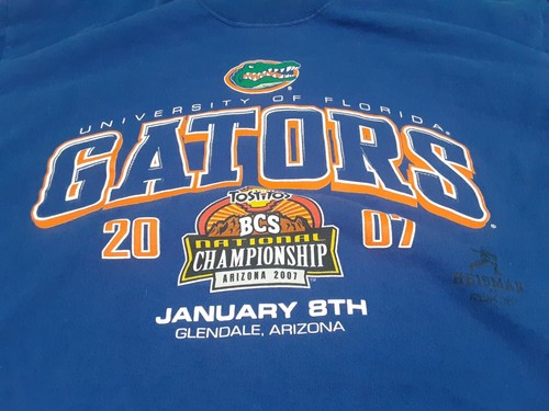 University Of Florida Shirt 2007 National Champions Mens Medium Reebok NCAA VTG - Picture 2 of 5