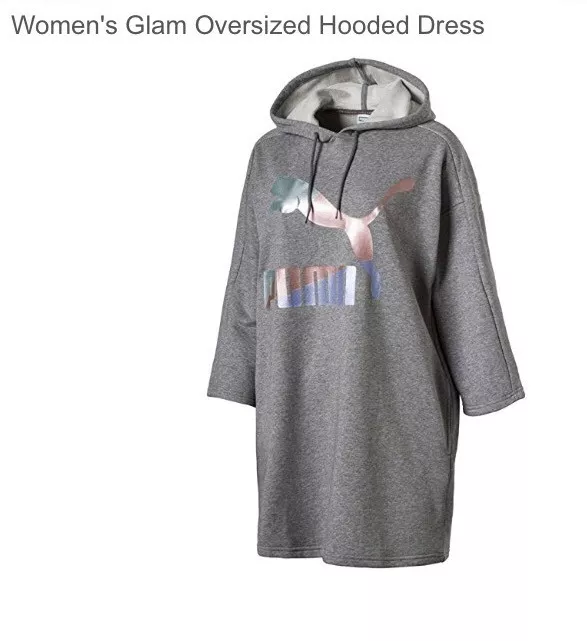 Puma glam oversized hooded clearance dress