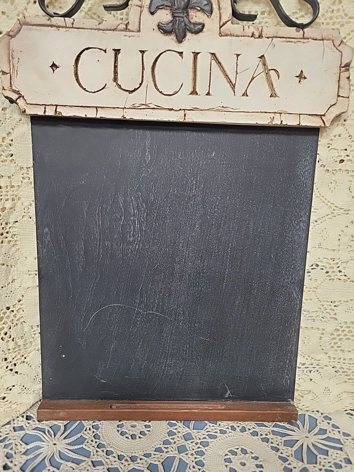 Vintage Kitchen Chalk Board Wall Decor " CUCINA" - Image 3 of 4