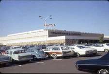Cars in Parking Lot Strawbridge & Clothier Department Store 1969 Slide Photo