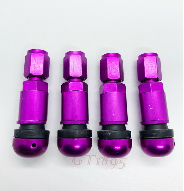 4 PURPLE ALUMINUM VALVE STEMS ROTA ADR XXR DRAG WHEELS eBay