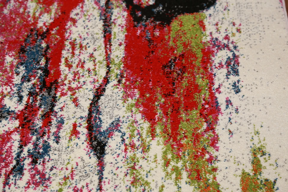 Turkish Abstract 3x10 Ft Runner Rug Transitional Rug Soft Pile - Image 4 of 4