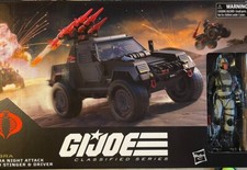 G.I. Joe Cobra Night Attack Stinger Vehicle & Driver - 6 Inch Action Figure Set With 8 Accessories